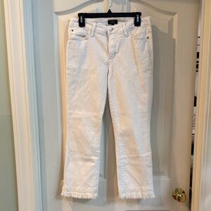 NYDJ White Frayed Hem Women Jeans